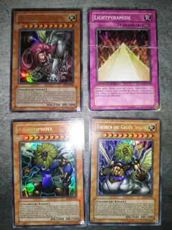 Yu-Gi-Oh Sphinx-Set: Teleia, Theinen, Androsphinx, EP1-DE001-DE003 Ultra Rare NM - Image 1