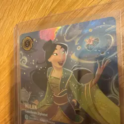 Disney Lorcana Fabled Mulan Considerate Diplomat Enchanted Foil #235/204 - Image 3