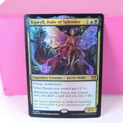 MTG Tegwyll, Duke of Splendor 001 Commander Wilds of Eldraine Foil LP - Image 1
