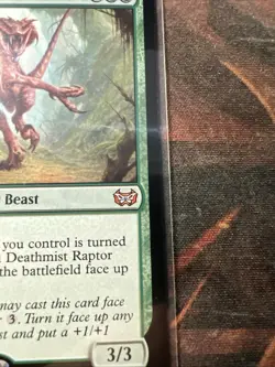 Deathmist Raptor Commander Duskmourn Regular Mythic MTG 0176 - Image 2