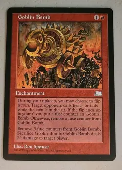 Goblin Bomb Weatherlight Regular LP Lightly Played MTG - Image 1