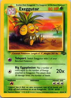 Exeggutor - Jungle #35/64 Pokemon tcg - Image 1