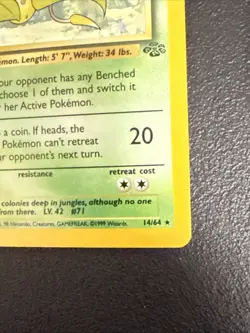 Victreebel 14/64 Jungle Set HOLO Rare Card Unlimited WOTC Pokemon TCG - Image 3