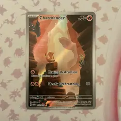 Charmander 168/165 Illustration Rare Pokemon TCG Sv: Scarlet & Violet 151 - LP - Image 1