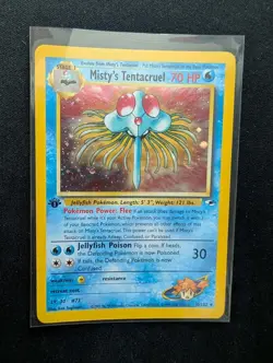Pokemon Mint 1st Edition Holo Misty's Tentacruel Gym Heroes 10/132 - Image 1