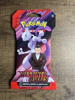 Destined Rivals - Sleeved Booster Pack - Giovanni & Mewtwo Pokemon TCG - Image 1