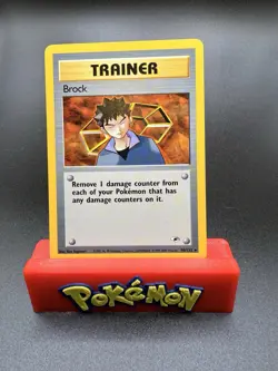 Brock Trainer - 98/132 - Non Holo Rare - Gym Heroes Set Pokemon - Near Mint - Image 1