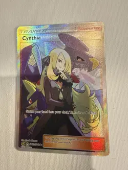 Pokemon Cynthia Full Art Trainer-Supporter Shiny Holo SV82/SV94 Hidden Fates - Image 1