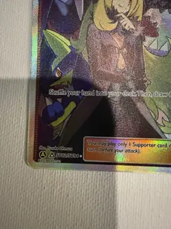 Pokemon Cynthia Full Art Trainer-Supporter Shiny Holo SV82/SV94 Hidden Fates - Image 5