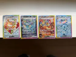 Pokemon JP Lot of x4 sv8a Terastal Fest (Vaporeon, Flareon, Glaceon, Eevee) - NM - Image 1