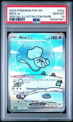 2024 Pokemon Mew EX Bubble Mew 232/091 Paldean Fates PSA 10 Gem Mint NEW CERT - Image 1