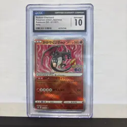 2022 Pokemon Radiant Charizard Pokemon Go Japanese Rare Holo 011/071 CGC 10 - Image 1