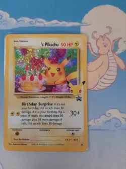 Pokemon TCG Celebrations 25th Anniversary Black Star Promo Birthday Pikachu - Image 1