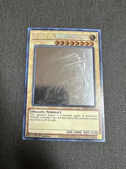 Yu-Gi-Oh! TCG Blue-Eyes White Dragon 1st Edition Ghost Rare Card GFP2-EN175 - Image 2