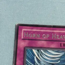YuGiOh Dust Tornado / Horn Of Heaven Misprint - DB1-EN075 - Name Error Misprint - Image 2
