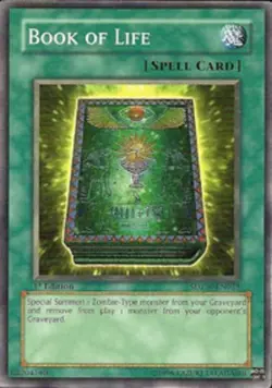 Yugioh! MP Book of Life - SDZW-EN023 - Common - 1st Edition Moderately Played, E - Image 1