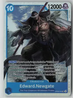 Edward.Newgate OP08-043 One Piece Two Legends Super Rare Near Mint - Image 1