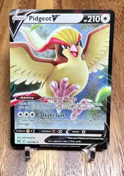 Pidgeot V 137/196 Ultra Rare Lost Origin Pokemon Card NM - Image 1