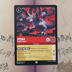Disney Lorcana Card, Hydra Deadly Serpent 108/204 Legendary Regular NM English - Image 1
