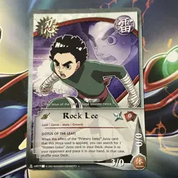 Naruto Collectible Card Game Rock Lee #US019 Regular LP - Image 1