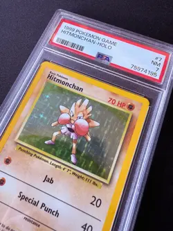 PSA 7 Hitmonchan Base Set Pokemon Card Holo 1999 WOTC - Image 2