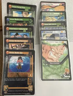 Dragon ball Z Vintage Trading Card Lot of 10 Cards (Lot#2) - Image 1
