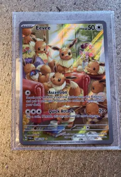 Pokemon Twilight Masquerade Eevee TCG Illustration Card #188/167 - Image 1