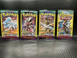 🔥Pokemon Sun & Moon Guardians Rising 3 Card Mini Booster Pack 4 Packs Art Set🔥 - Image 1