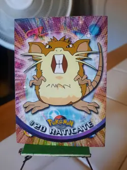 Pokemon Raticate #20 Topps Series 1 Blue Label NM TV Animation 1st Print NM - Image 1