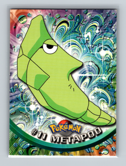 Pokemon Topps TV Animation Edition 1999 Black Logo #11 Metapod - Image 1