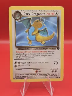Dark Dragonite (22) #22/82 Team Rocket Pokemon Moderately played - Image 1