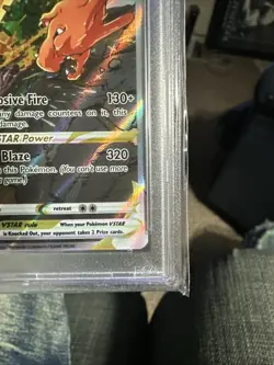 2022 POKEMON SWSH BLACK STAR PROMO UPC #262 FULL ART CHARIZARD VSTAR MINT PSA 9 - Image 5