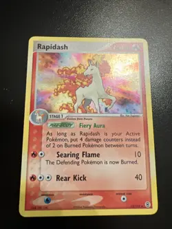 Rapidash 13/112 Holo reverse Rare EX Fire Red Leaf Green Pokemon TCG - Image 2