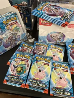 Lot of 6 Packs Pokemon Journey Together Factory Sealed - Image 1