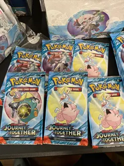 Lot of 6 Packs Pokemon Journey Together Factory Sealed - Image 2