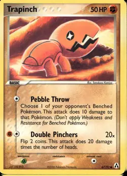 Trapinch 67/91 Common EX Legend Maker Pokemon - Image 1