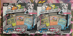 Pokemon TCG Unova Poster Collection Black Bolt & White Flare Lot of 2 - Image 1