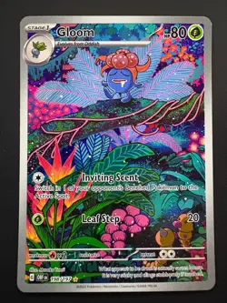 Gloom 198/197 Pokemon Obsidian Flames Illustration Rare Near Mint (NM) 2023 - Image 1