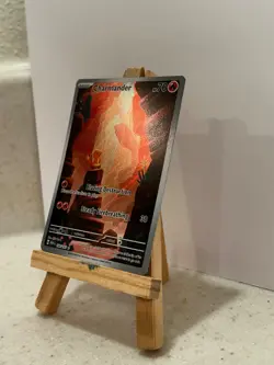 Pokemon Charmander Illustration Rare Full Art Holo Scarlet & Violet 151 #168/165 - Image 2