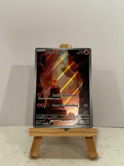 Pokemon Charmander Illustration Rare Full Art Holo Scarlet & Violet 151 #168/165 - Image 4