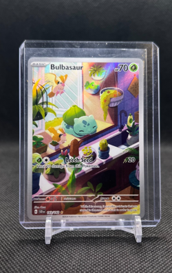 Pokemon TCG Bulbasaur Stellar Crown Illustration Rare 143/142 - Image 1