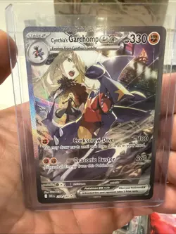 Pokemon TCG Cynthia's Garchomp EX Holo Card 232/182 Sv10: Destined Rivals - Image 1