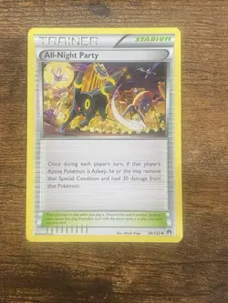 2016 Pokemon XY Breakpoint Trainer All-Night Party Stadium 96/122 Uncommon - Image 1