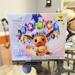 Pokemon Scarlet & Violet Prismatic Evolutions Elite Trainer Box Eevee Promo - Image 1