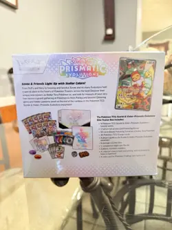 Pokemon Scarlet & Violet Prismatic Evolutions Elite Trainer Box Eevee Promo - Image 2