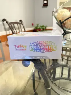 Pokemon Scarlet & Violet Prismatic Evolutions Elite Trainer Box Eevee Promo - Image 3
