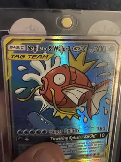 Pokemon Magikarp & Wailord GX TAG TEAM Ultra Rare Full Art Holo 161/181 Team Up - Image 5