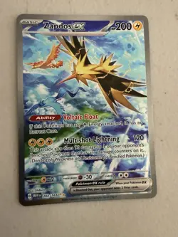 Pokemon TCG Zapdos EX Scarlet & Violet 151 Sir NM/M Condition - Image 2