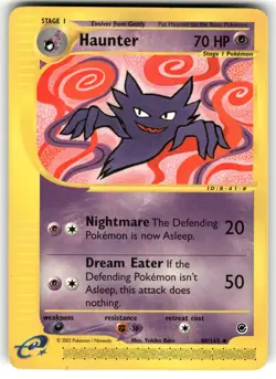 Pokemon Haunter Uncommon Normal Expedition 2002 080/165 LP - Image 1