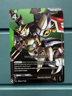 [ENGLISH] Gundam Card Game — Wing Gundam — ST02-001 — LR+ - Image 3